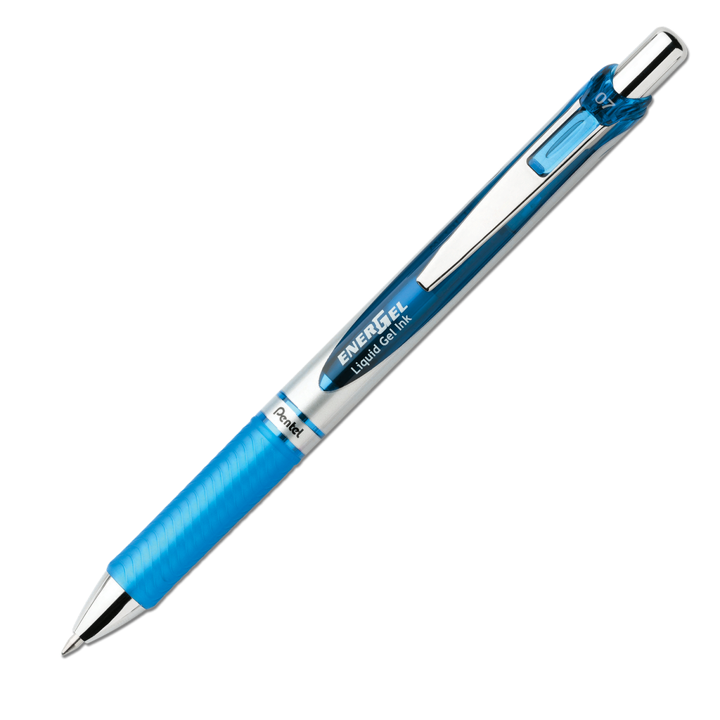Pentel EnerGel Liquid Gel Pen 0.7mm Sky Blue