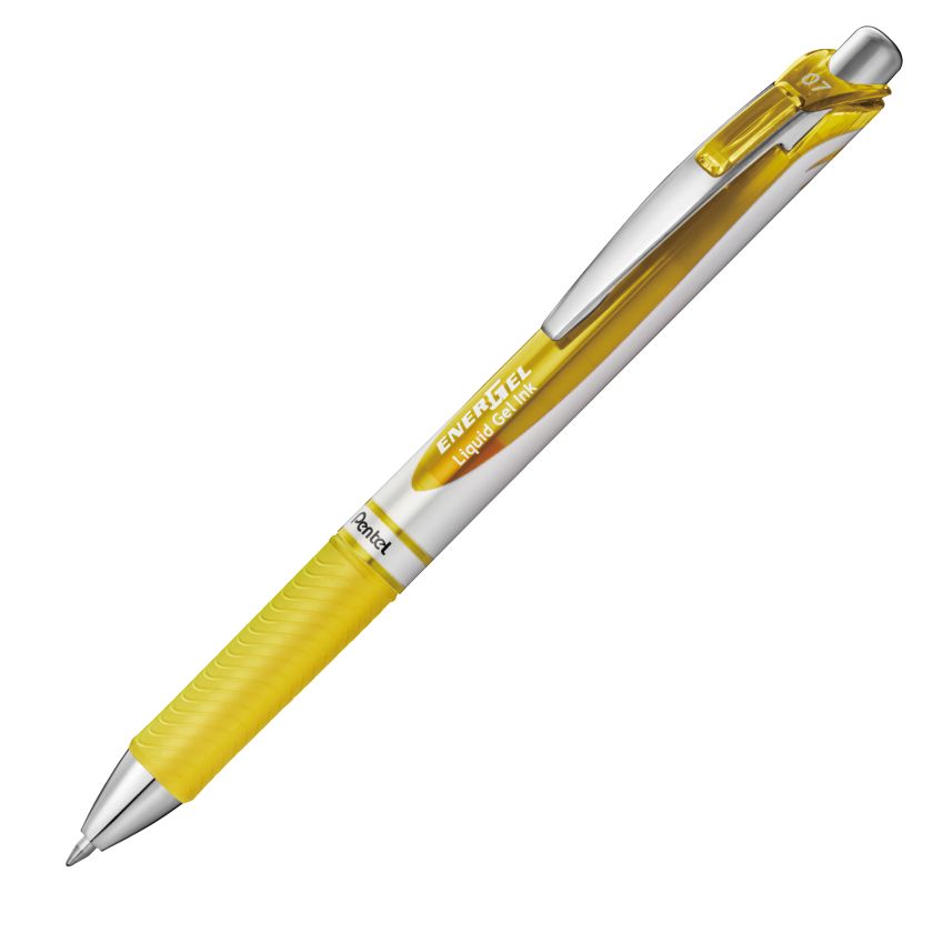 Pentel EnerGel Liquid Gel Pen 0.7mm Yellow