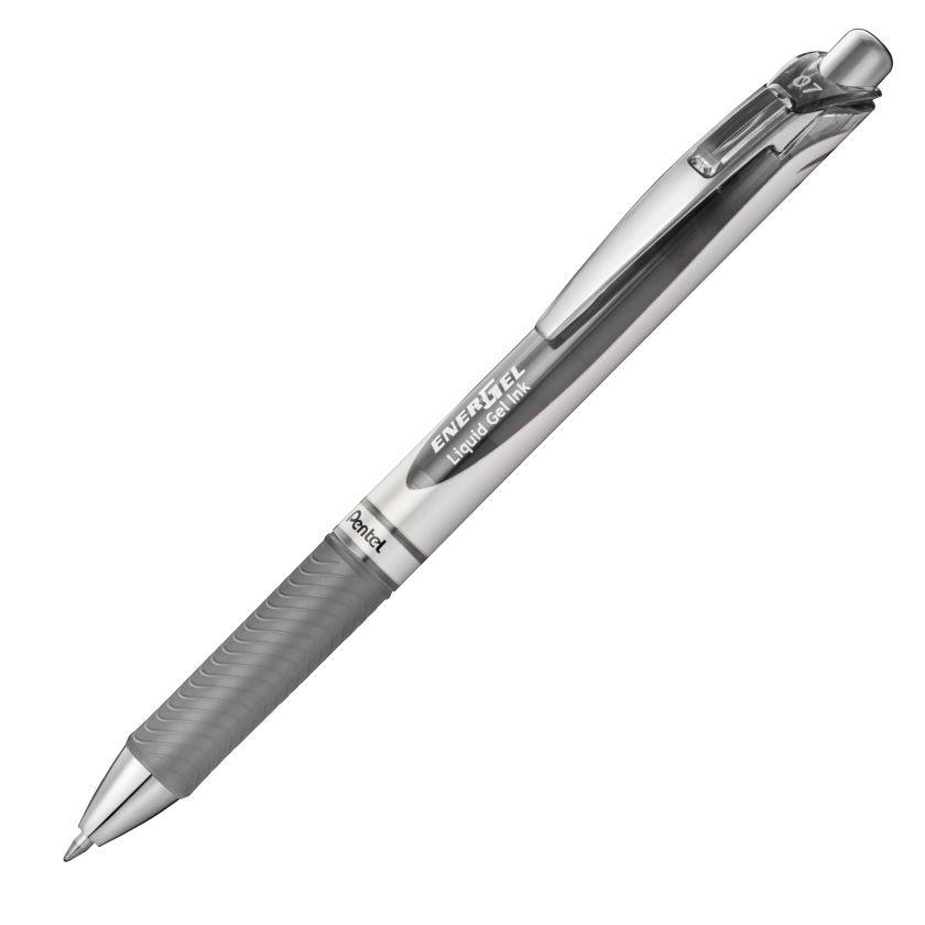 Pentel EnerGel Liquid Gel Pen 0.7mm Grey