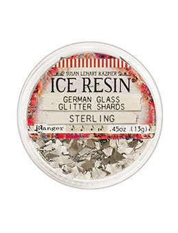 Ranger Ice Resin German Glass Glitter Sterling **ND**