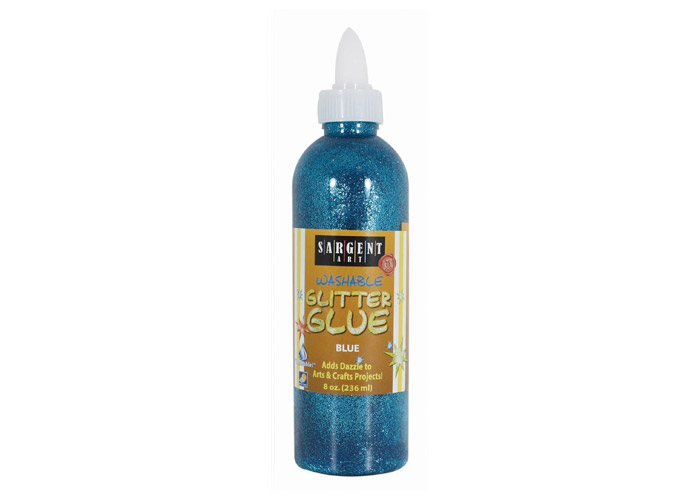 Glue Washable Glitter 8oz. Blue Sargent Art (22-1950)