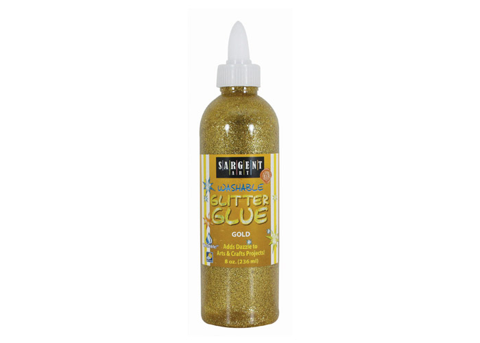 Glue Washable Glitter 8oz. Gold Sargent Art (22-1981)