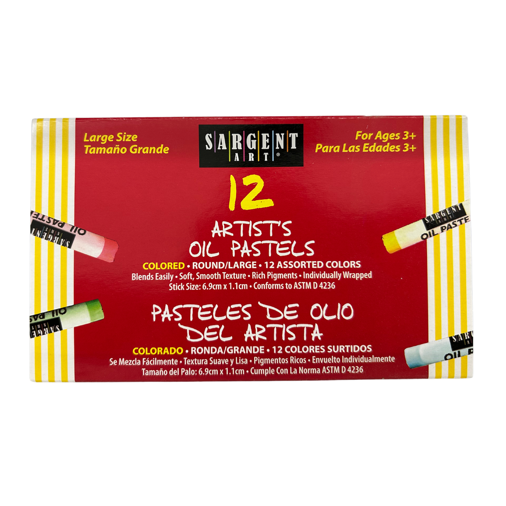 Oil Pastel Set Large Size 12 Colour Sargent Art (22-2015)