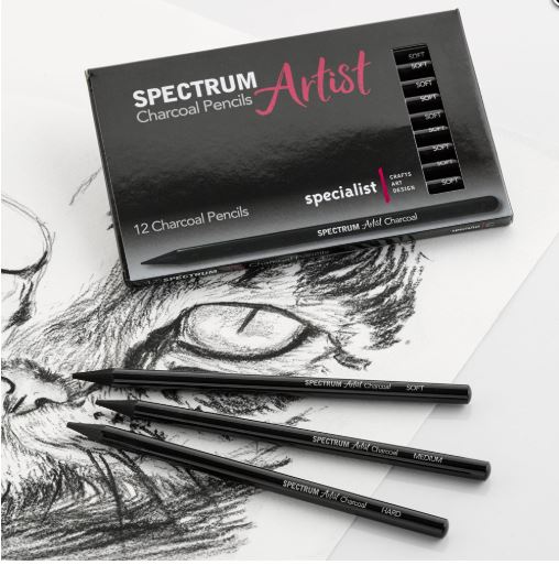 Spectrum Charcoal Pencils 12 Medium