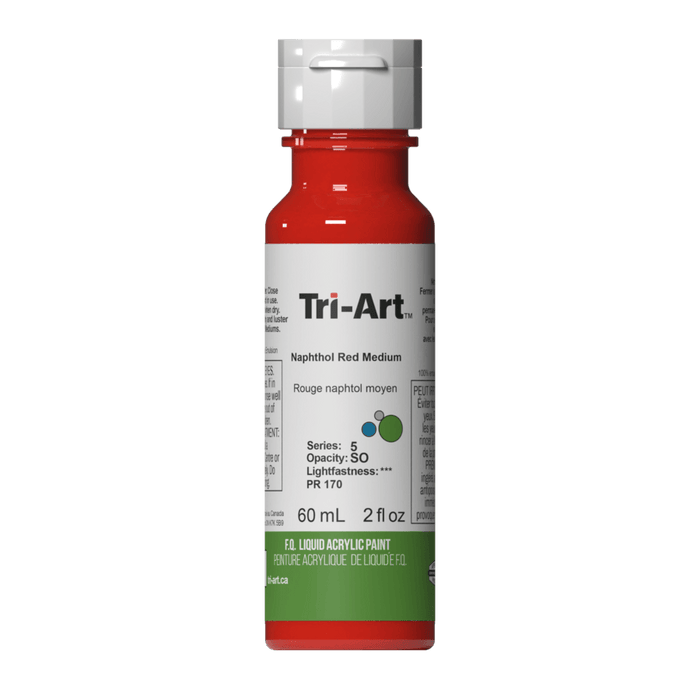 Tri-Art Liquid Acrylics 120ml (4.05 fl oz.) Series 5 Naphthol Red Medium