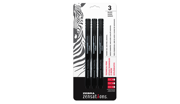 Zebra Technical Pen Set of 3 (0.5mm,0.3mm,0.1mm)