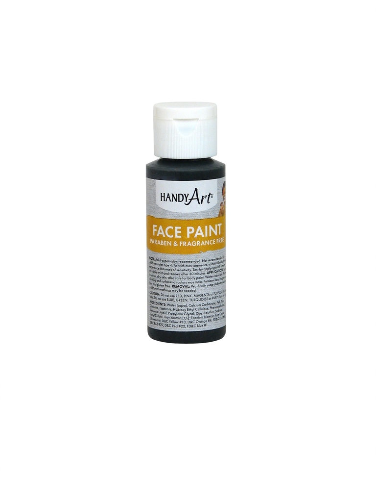 Handy Art Face Paint  Black 2oz **ND**