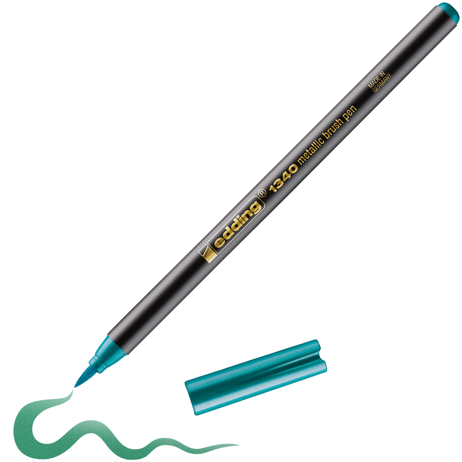 Edding 1340 Metallic Brush Pen Green