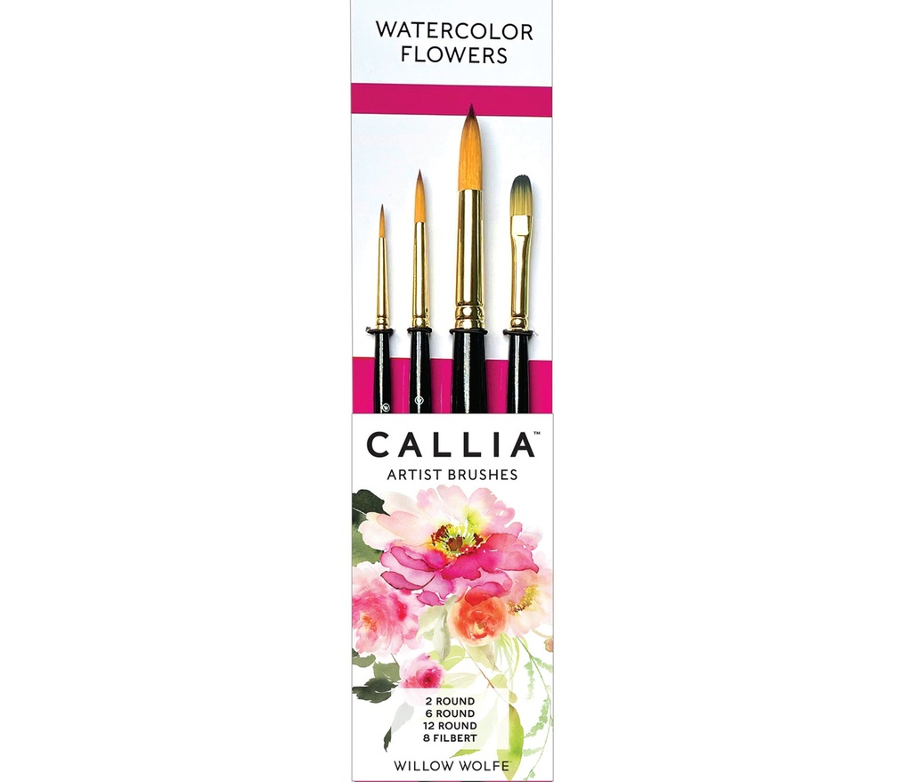 Willow Wolfe Callia Brush Set Watercolor Flowers