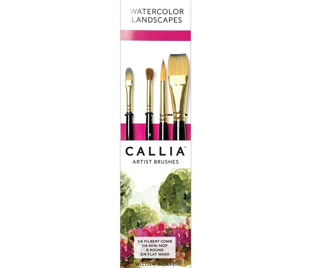 Willow Wolfe Callia Brush Set Watercolour Landscapes 