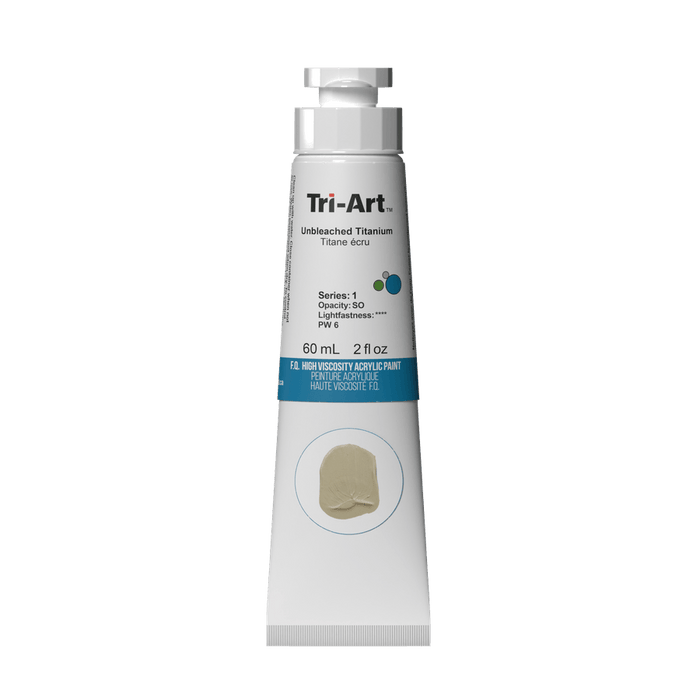 Tri-Art High Viscosity Acrylic Unbleached Titanium 60ml S1
