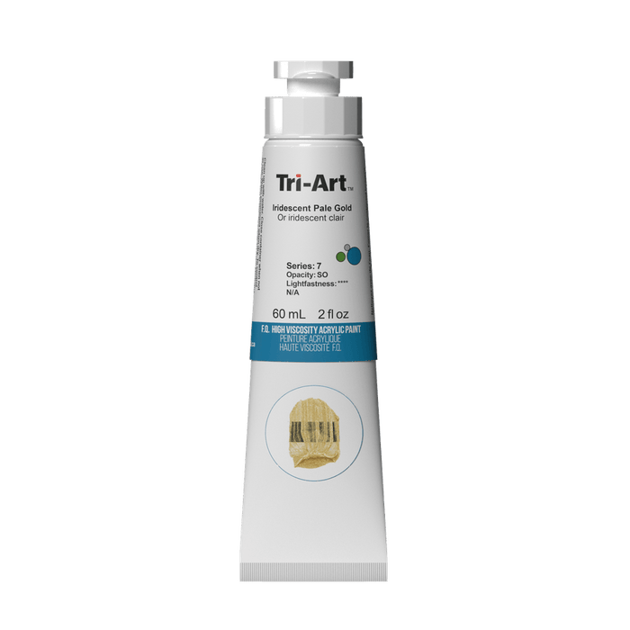 Tri-Art High Viscosity Acrylic Iridescent Pale Gold 60ml S7