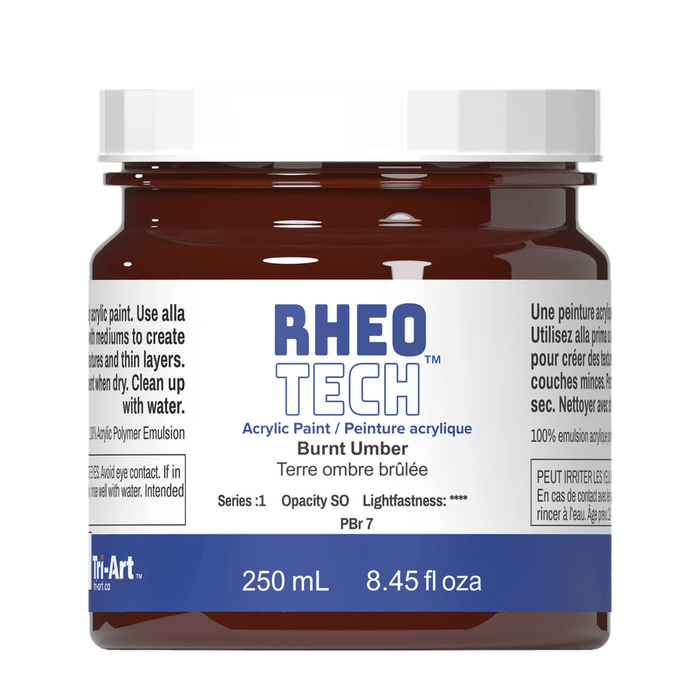 Rheotech Acrylic Burnt Umber 250ml S1