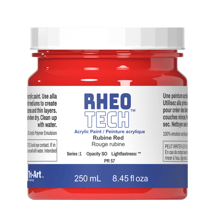 Rheotech Acrylic Rubine Red 250ml S1