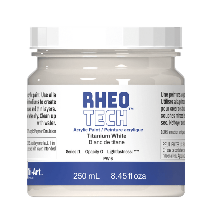 Rheotech Acrylic Titanium White 250ml S1
