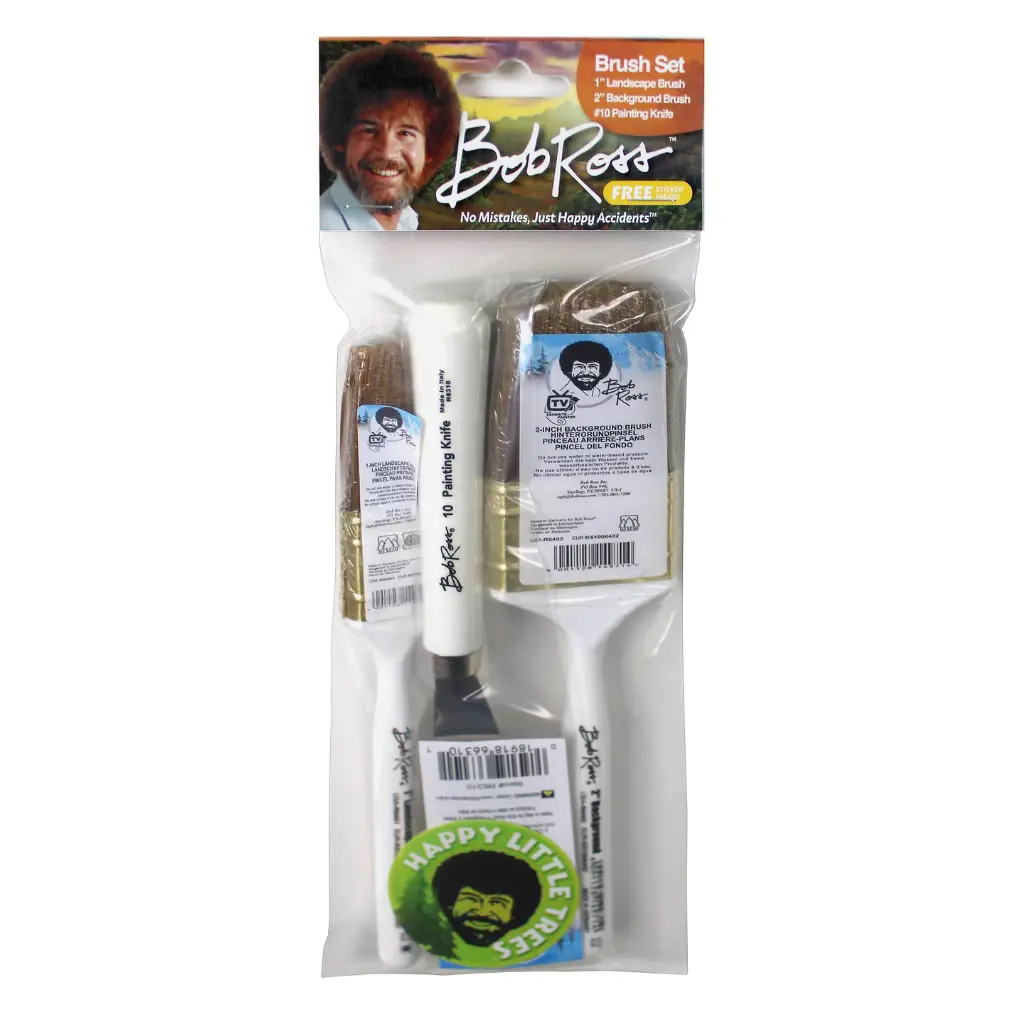 Bob Ross Brush Set No Mistakes, Just Happy Accidents