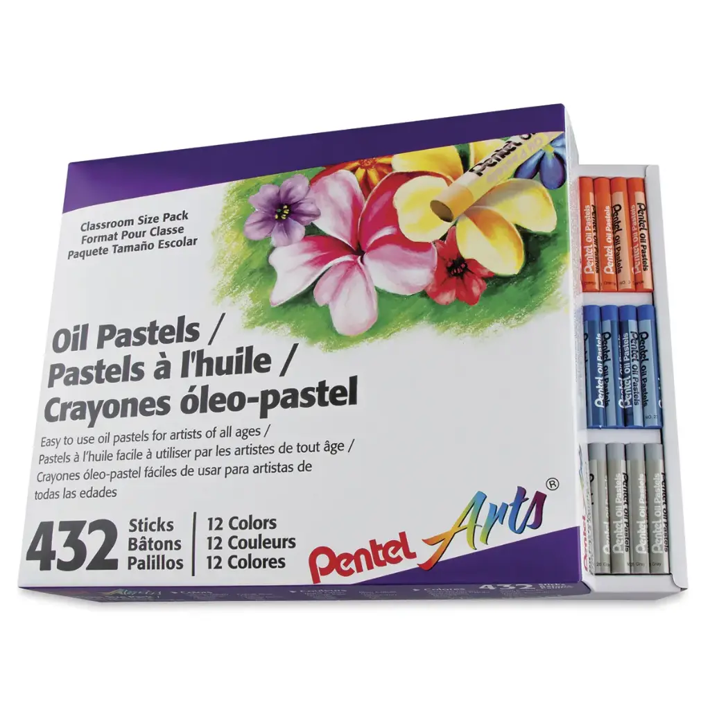 Pentel Oil Pastel Set of 432 Classroom size pack **SO**