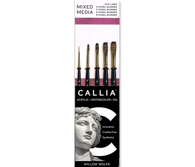 Willow Wolfe Callia Brush Mixed Media Blending Set