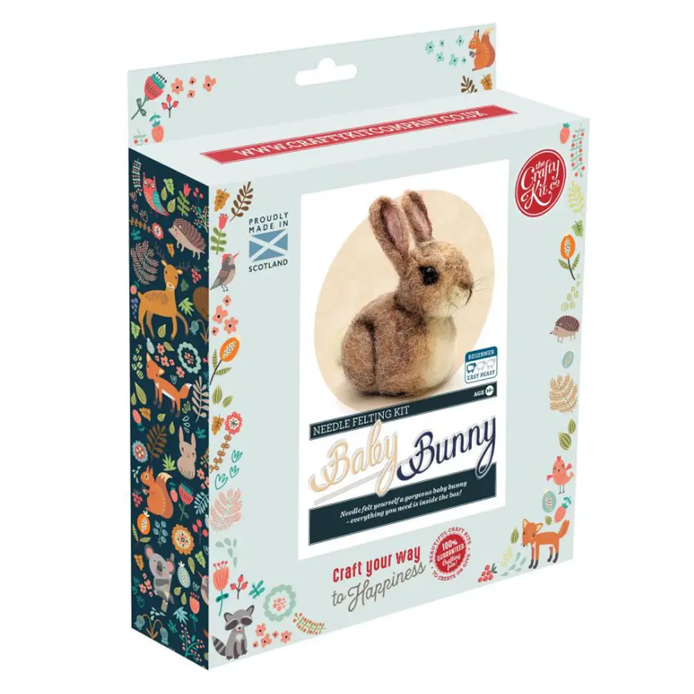 Baby Bunny Needle Felting Craft Kit **ND**