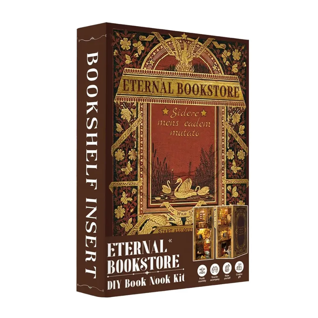 DIY Book Nook Kit: Eternal Bookstore w/ Dust Cover **ND**