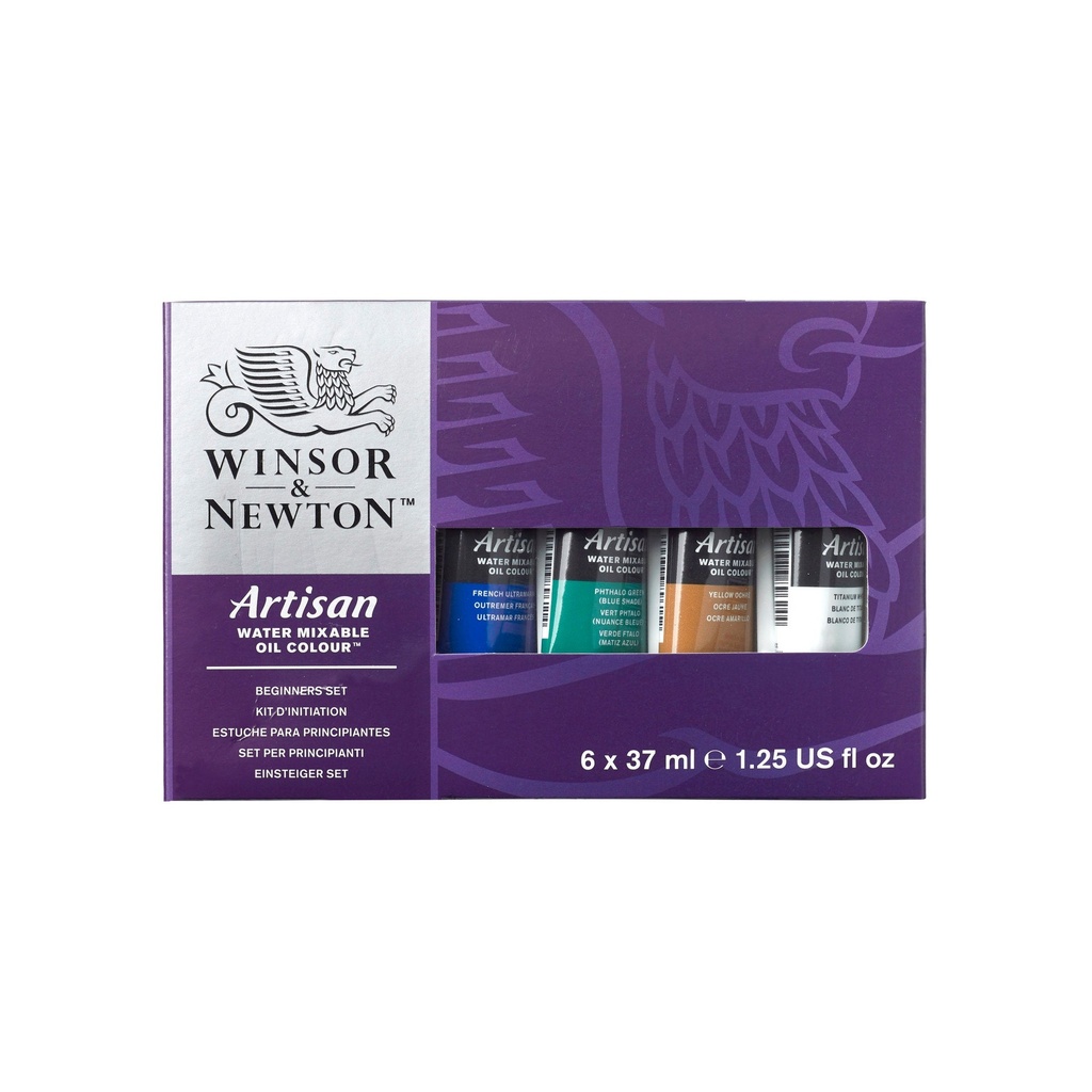 Winsor & Newton Artisan Water Mixable Oil Set 6x37mL Tubes