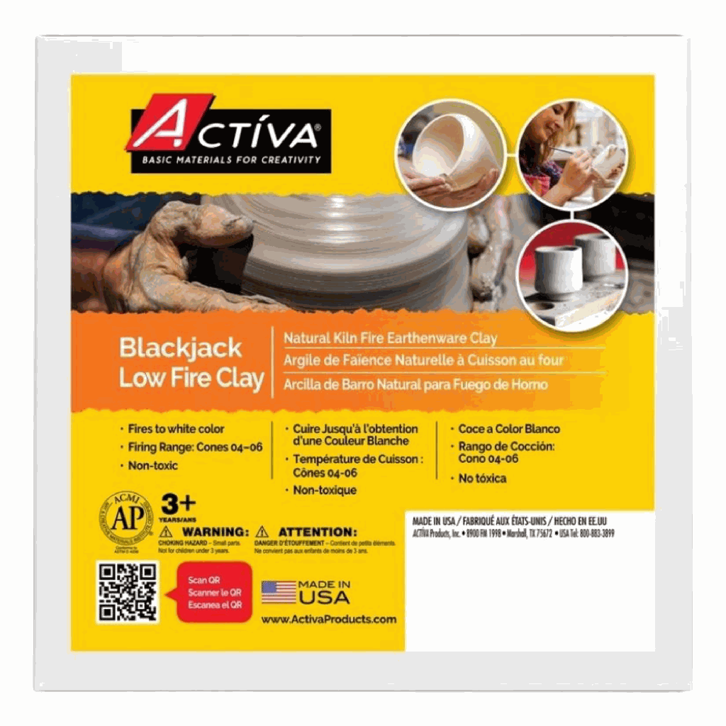 Activa Activ-Low Fire Clay (SS-2) Natural Kiln 5lb