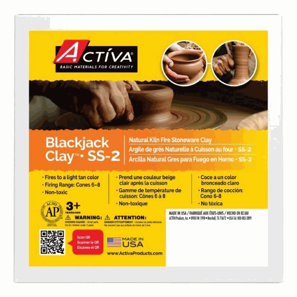 Activa Blackjack Clay (SS-2) Natural Kiln 5lb