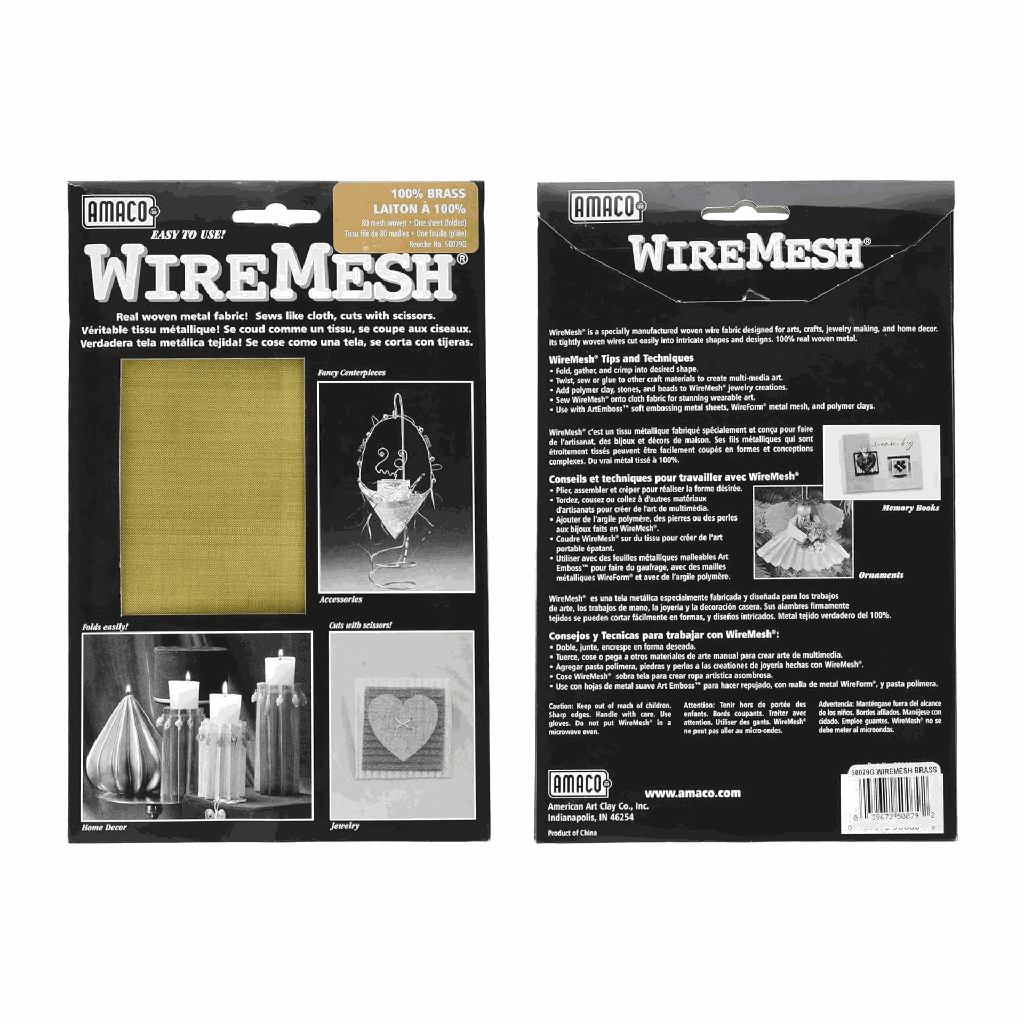 Amaco WireMesh Brass 16'' x 20'' **ND**