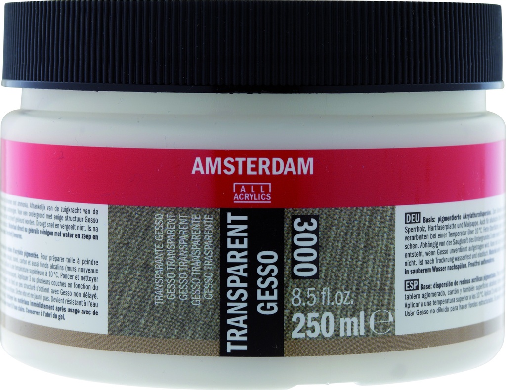 Amsterdam Acrylic Ground GESSO TRANSPARENT 250ML