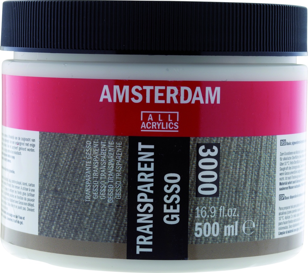 Amsterdam Acrylic Ground GESSO TRANSPARENT 500ML