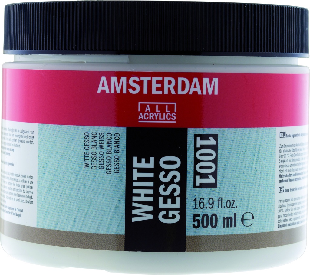 Amsterdam Acrylic Ground GESSO WHITE 500ML