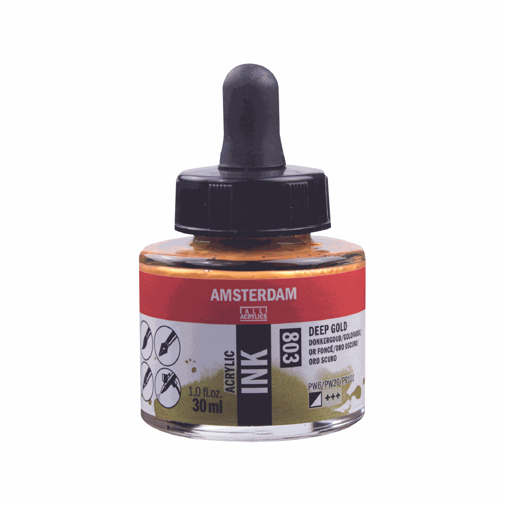 Amsterdam Acrylic Ink 30ML DEEP GOLD **ND**