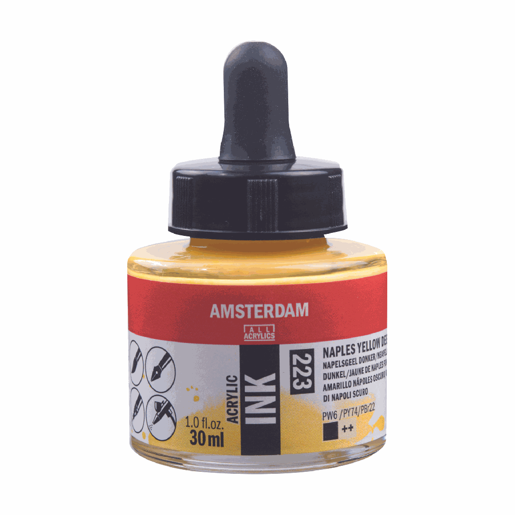 Amsterdam Acrylic Ink 30ML NAPLES YLW DP **ND**