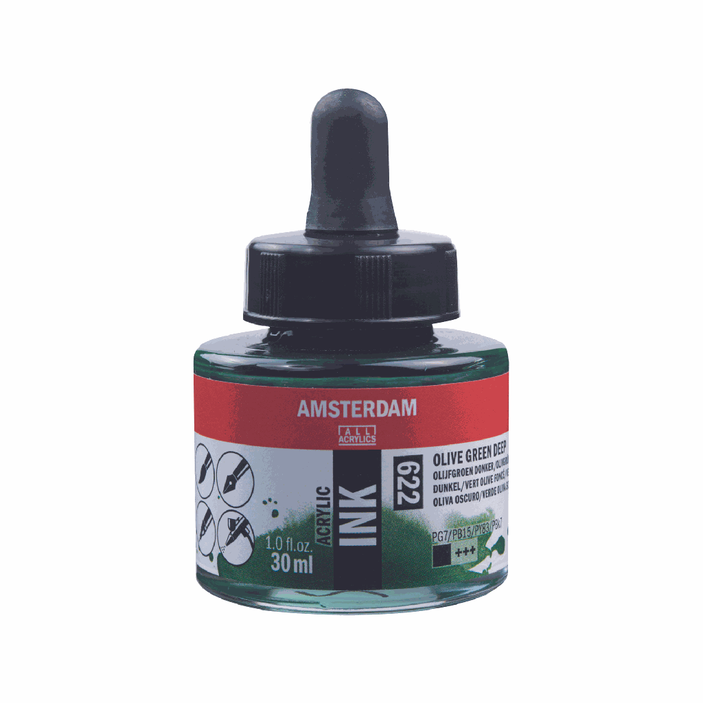 Amsterdam Acrylic Ink 30ML OLIVE GREEN DP **ND**