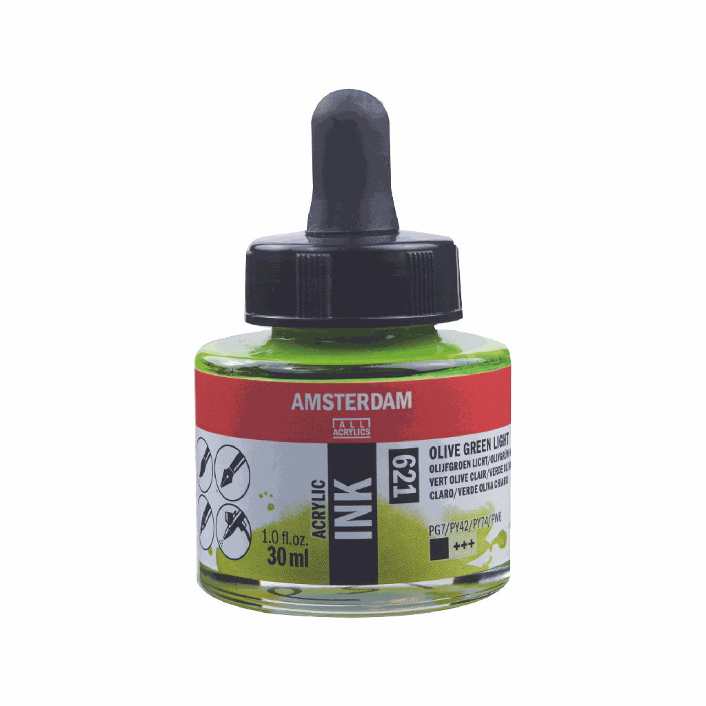 Amsterdam Acrylic Ink 30ML OLIVE GREEN LT **ND**