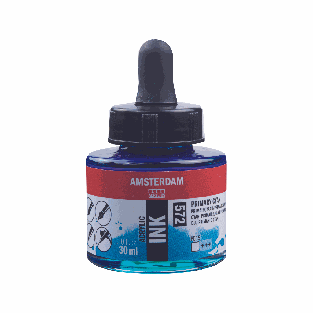 Amsterdam Acrylic Ink 30ML PRIM. CYAN **ND**