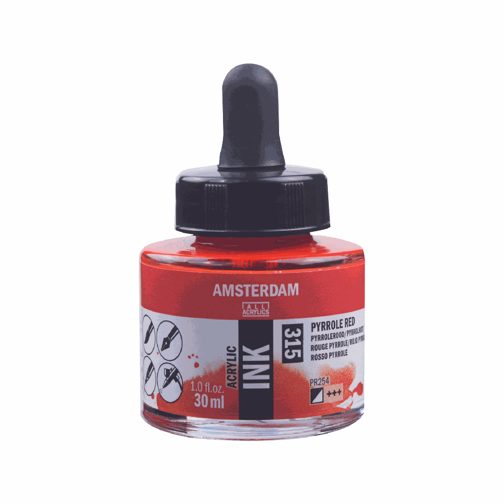 Amsterdam Acrylic Ink 30ML PYRROLE RED **ND**