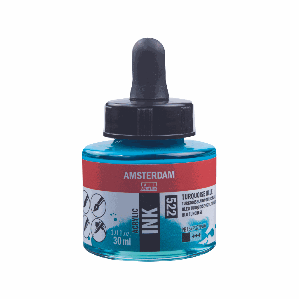 Amsterdam Acrylic Ink 30ML TURQ.BLUE **ND**