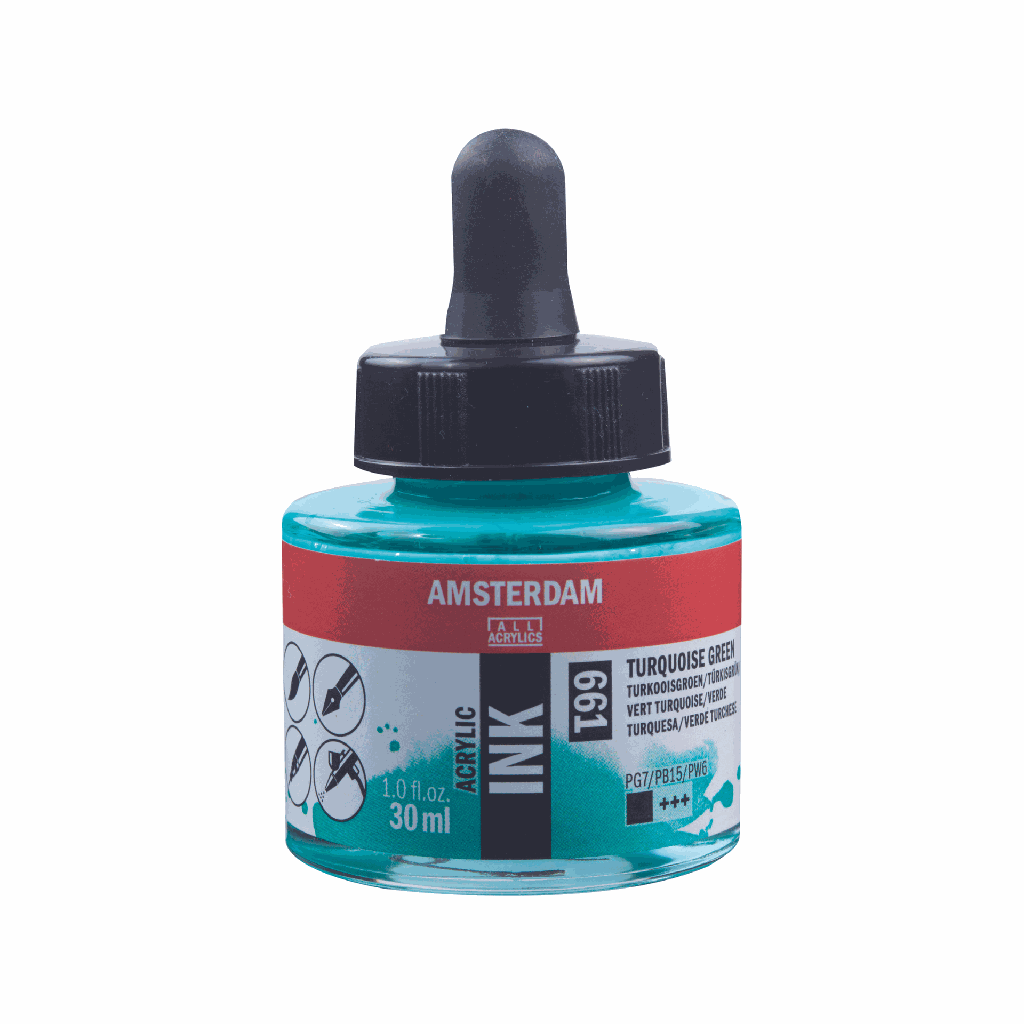 Amsterdam Acrylic Ink 30ML TURQ.GRN **ND**