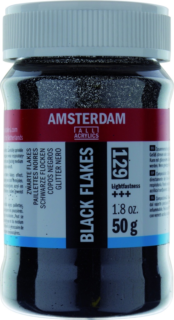 Amsterdam Acrylic Medium BLACK FLAKES 50G