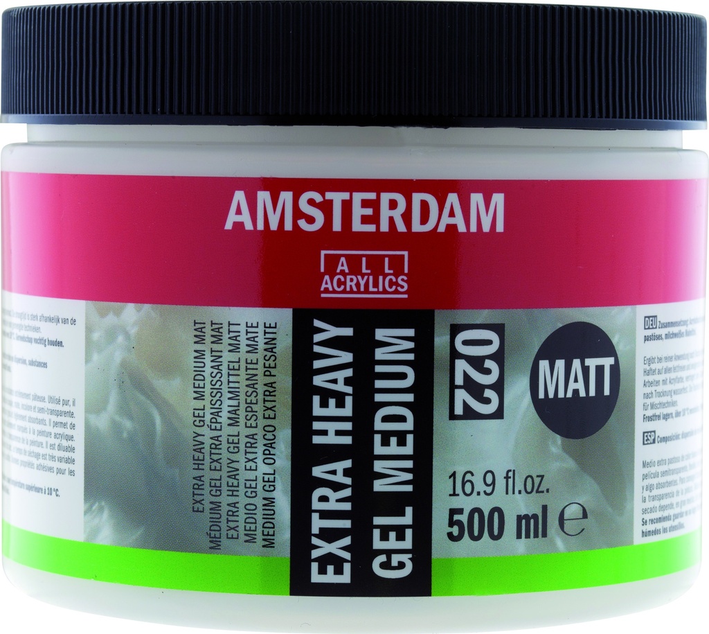 Amsterdam Acrylic Medium EXTRA HEAVY GEL MATT 500ML