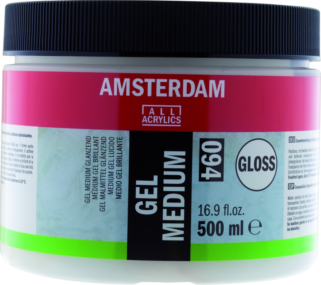 Amsterdam Acrylic Medium GEL GLOSS 500ML