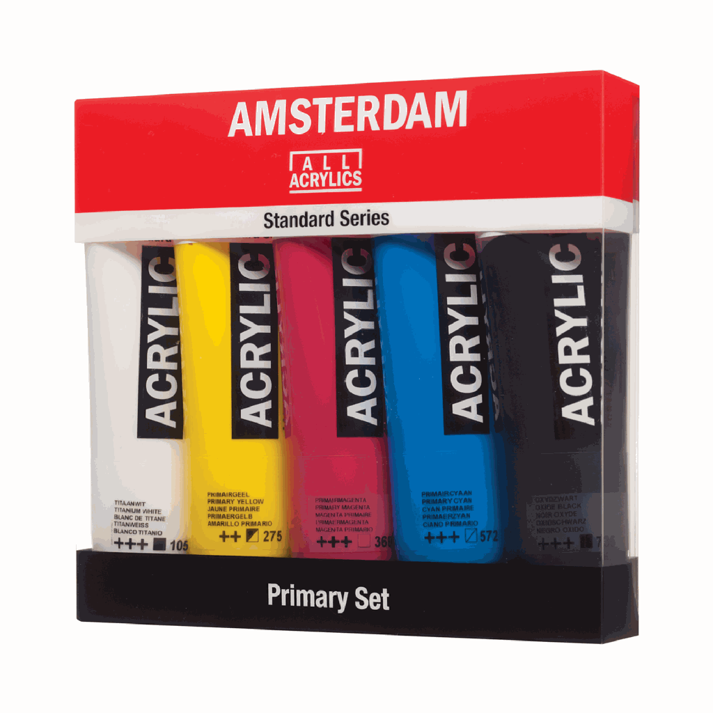 Amsterdam Acrylic Standard Set PRIMARY 5X120ML. **ND**
