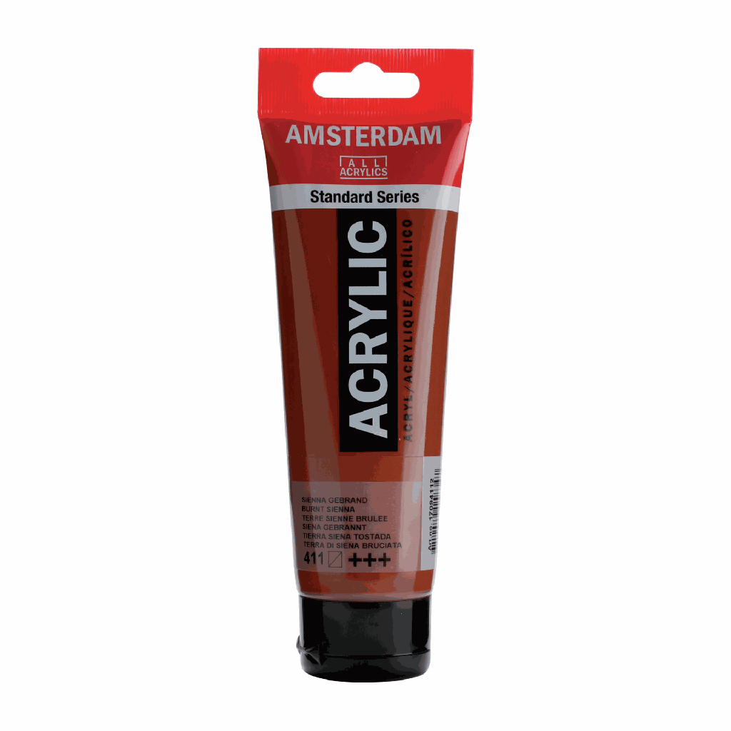 Amsterdam Standard Acrylic 120ML BURNT SIENNA 411 **ND**