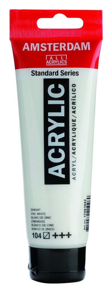 Amsterdam Standard Acrylic 120ML ZINC WHITE 104 **ND**
