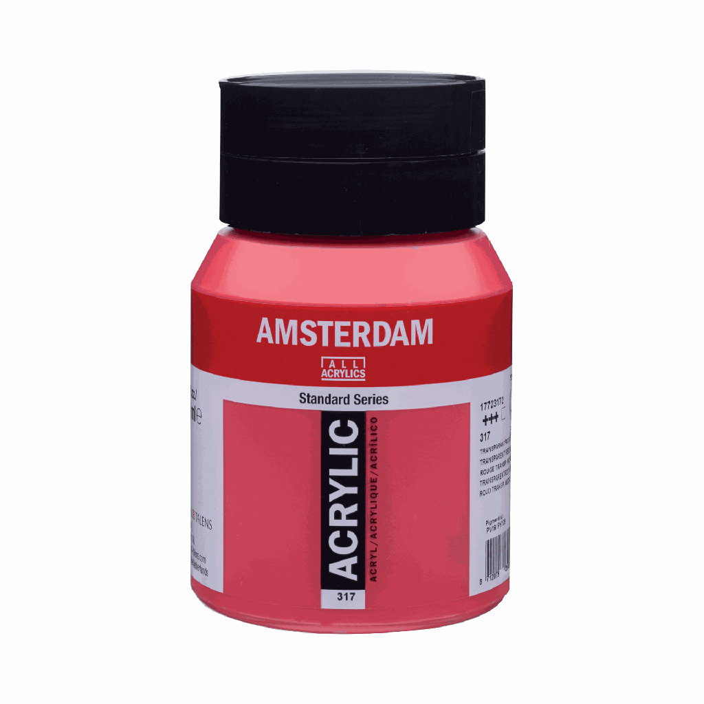 Amsterdam Standard Acrylic 500ML TRANSPARENT RED MEDIUM **ND**
