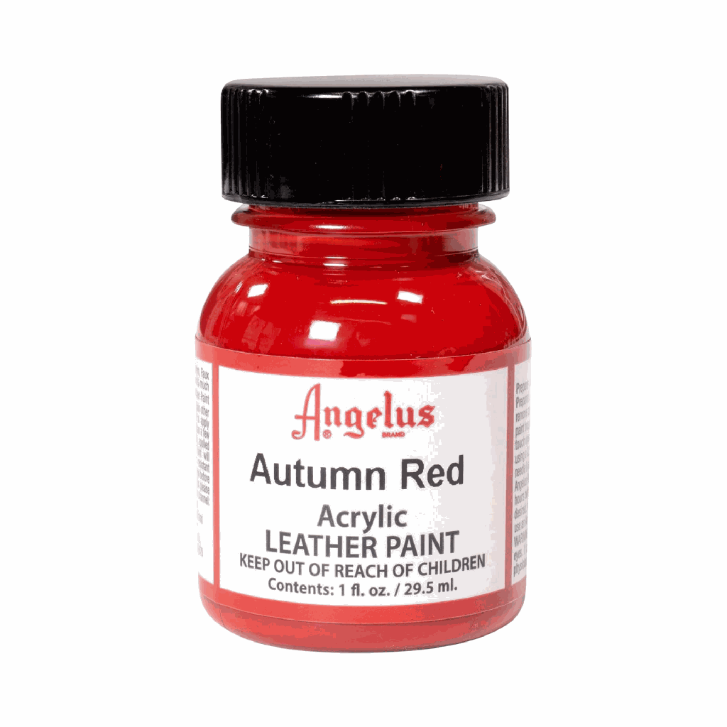 Angelus Acrylic Leather Paint Autumn Red 1oz