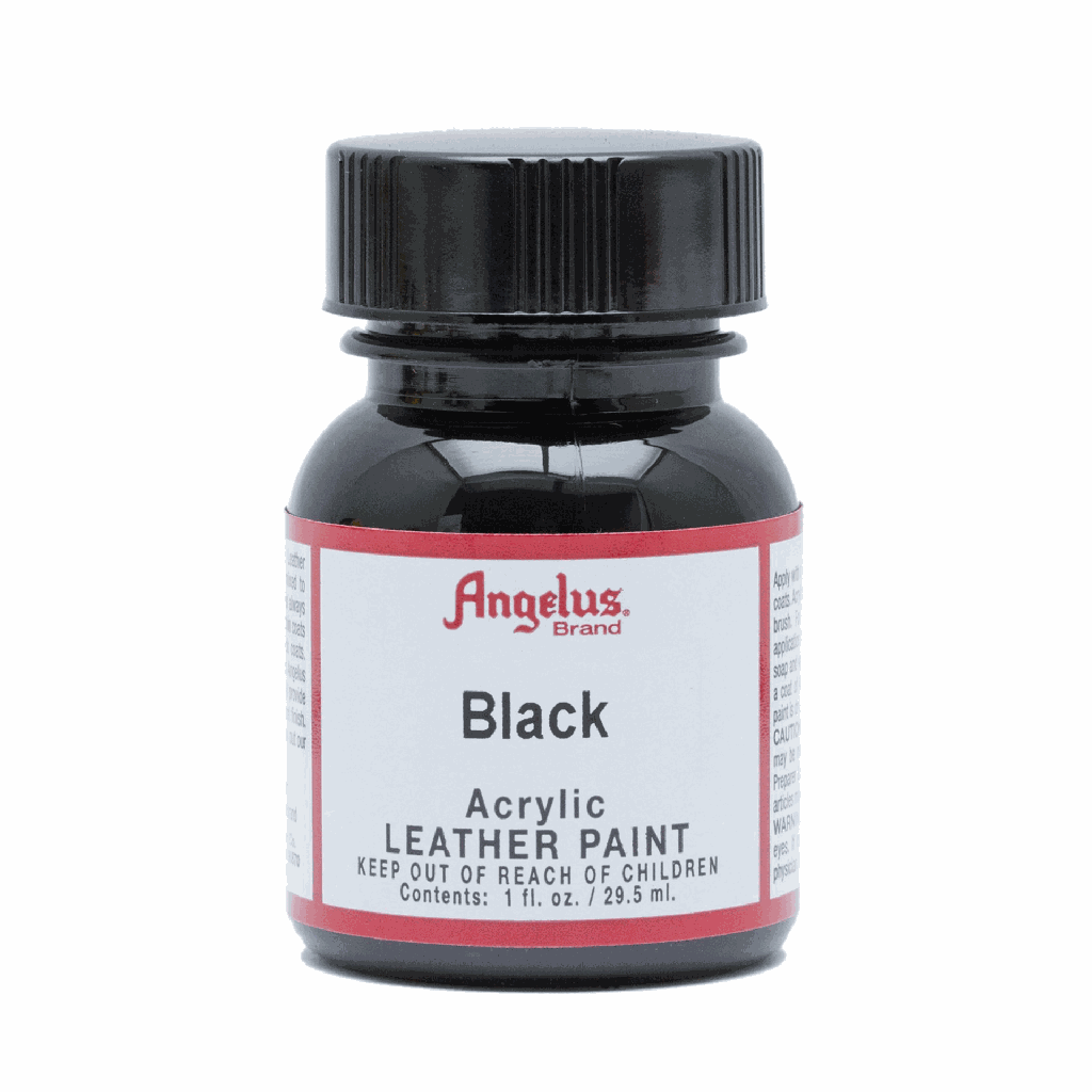 Angelus Acrylic Leather Paint Black 1oz