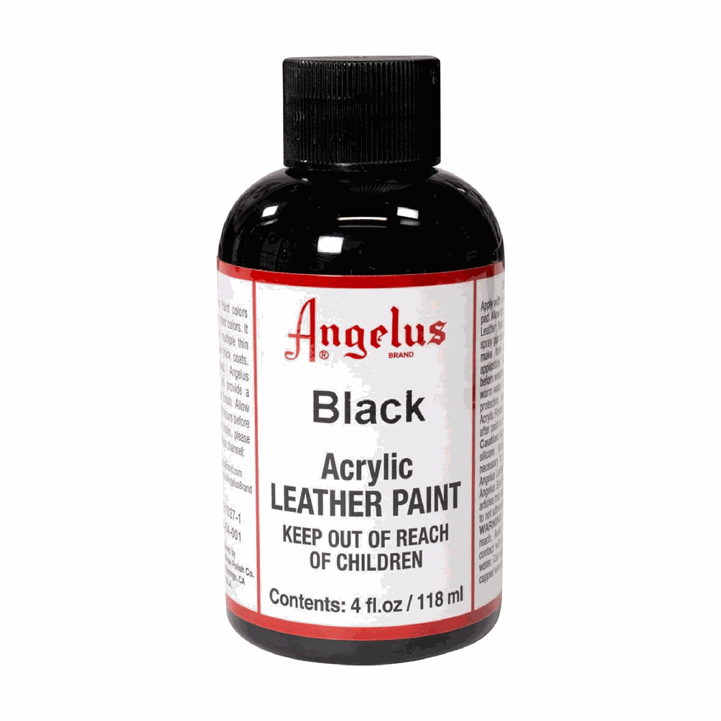 Angelus Acrylic Leather Paint Black 4oz