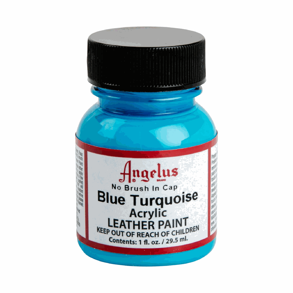 Angelus Acrylic Leather Paint Blue Turquoise 1oz